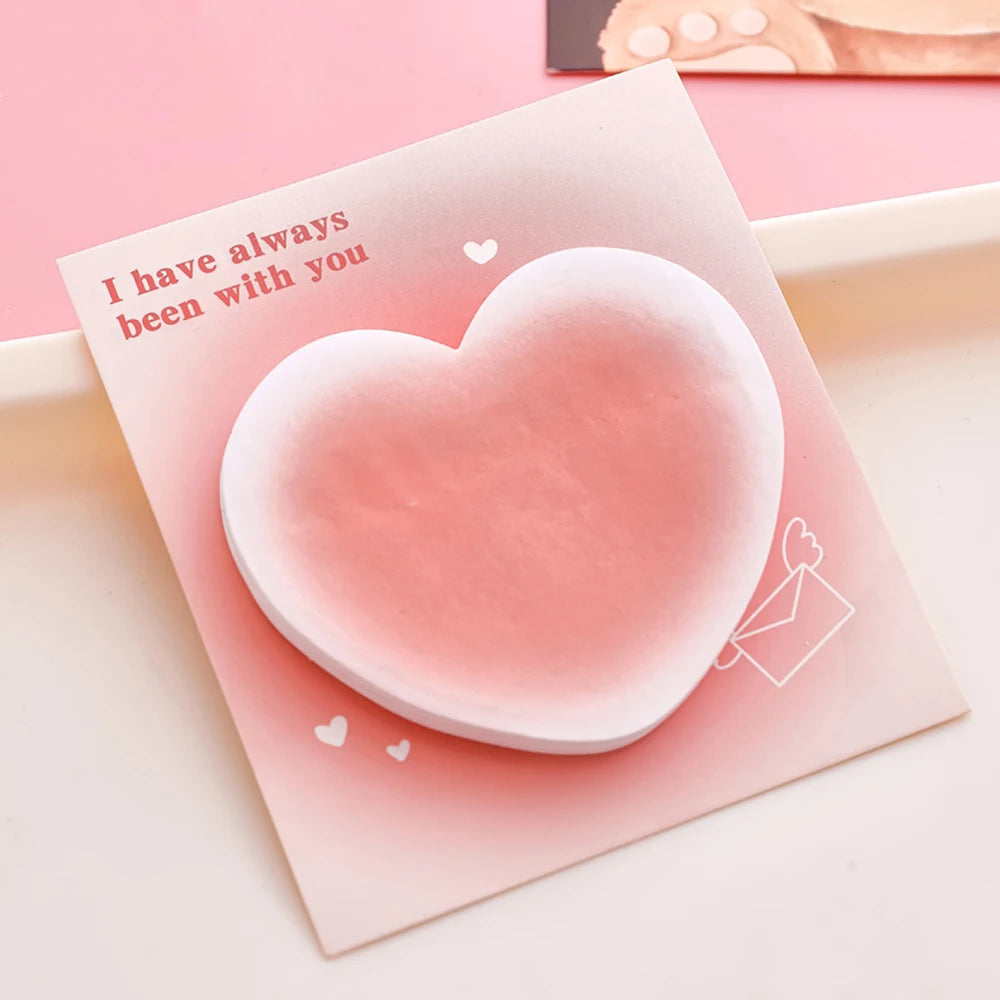 1 Piece  Adhesive Cute Kawaii Notes Notepad Memo Pad Office School Supplies Stationery Sticker