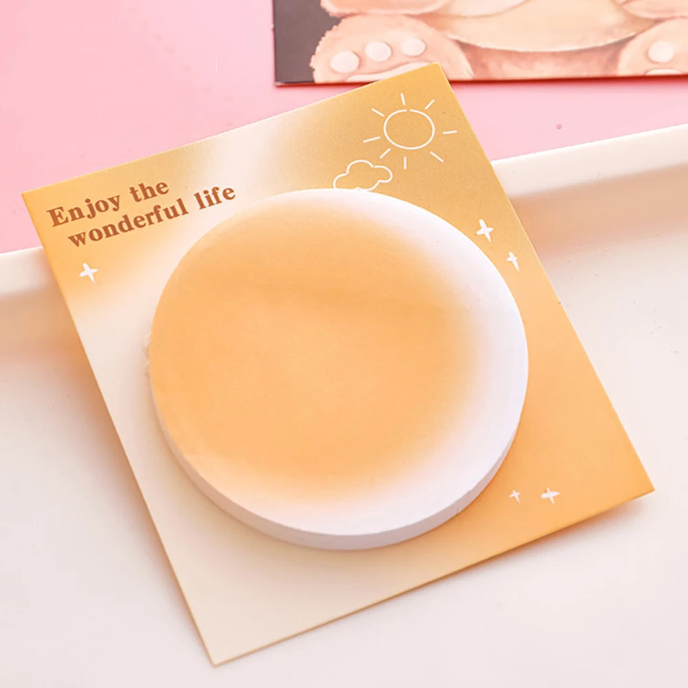 1 Piece  Adhesive Cute Kawaii Notes Notepad Memo Pad Office School Supplies Stationery Sticker