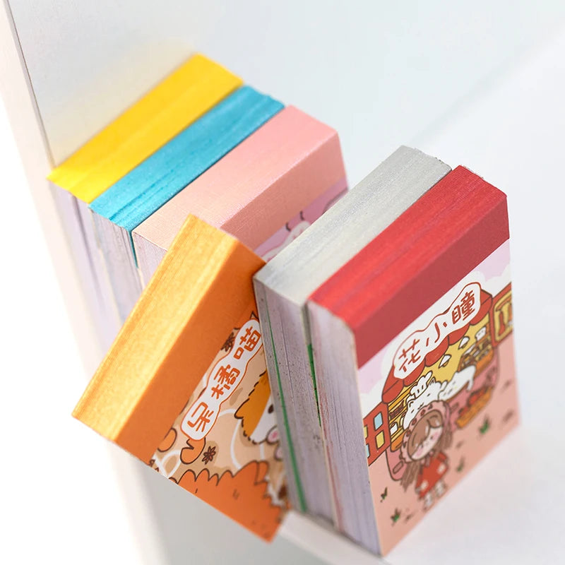 Yoofun 50 Sheets Small Meatball Series Different Patterns Mini Sticker Book Kawaii Planner Decor Stationery