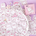 45 Pcs/Box Cute Rabbit Daily Kawaii Decoration Stickers Planner Scrapbooking Stationery Korean Diary Stickers