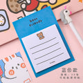 1 PCS Adhesive Cute Kawaii Bunny Bear Sticky Notes Notepad Memo Pad Office School Supply Stationery Notebook Sticker
