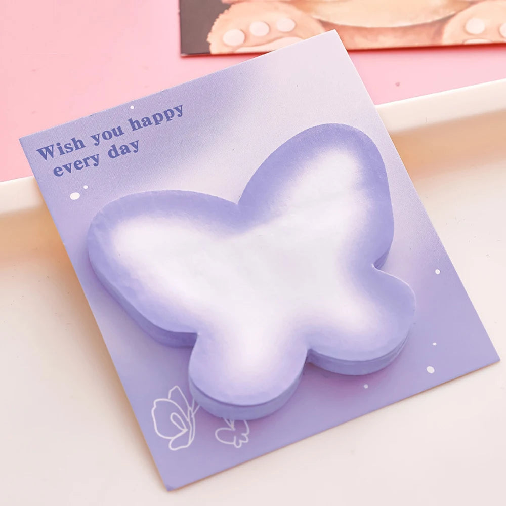 1 Piece  Adhesive Cute Kawaii Notes Notepad Memo Pad Office School Supplies Stationery Sticker