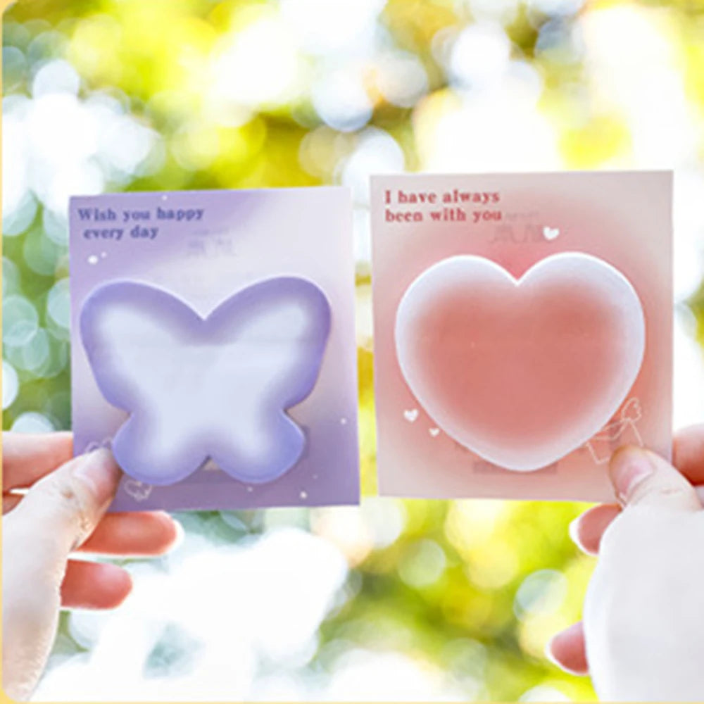 1 Piece  Adhesive Cute Kawaii Notes Notepad Memo Pad Office School Supplies Stationery Sticker