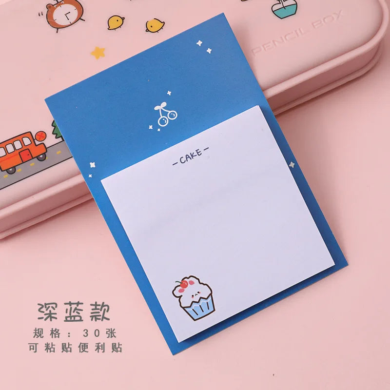 1 PCS Adhesive Cute Kawaii Bunny Bear Sticky Notes Notepad Memo Pad Office School Supply Stationery Notebook Sticker