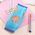 Kawaii Creative Macaron School Pencil Case for Girls Chocolate Cracker PU Leather Pencil Bag Kids Gift School Supplies 1Pc