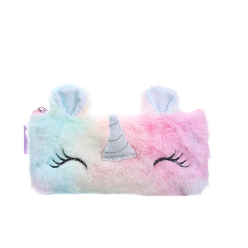 Plush Unicorn Cute Pencil Case Licorne Kawaii Girls Estuche Para Lpices for Trousse Astuccio Canvas Scolaire School Cartuchera